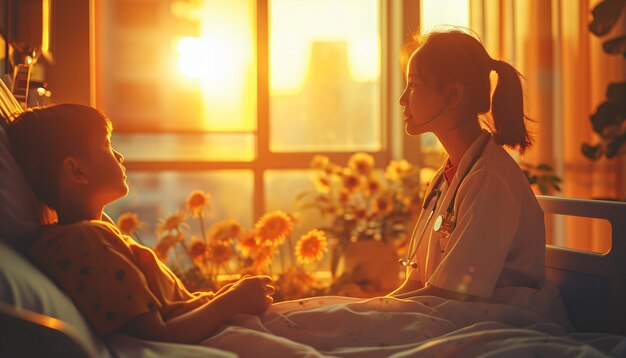 Portrait of female pediatrician at work