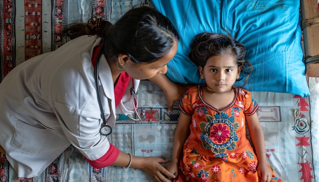 Portrait of female pediatrician at work