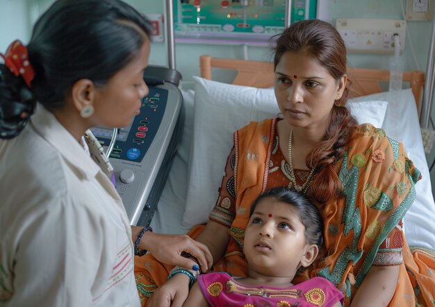 Portrait of female pediatrician at work