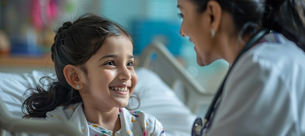 Portrait of female pediatrician at work