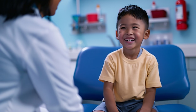 Portrait of female pediatrician at work