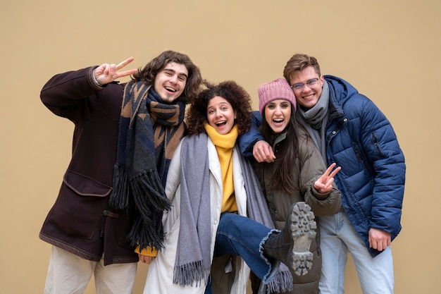 Portrait of friends having a great time together