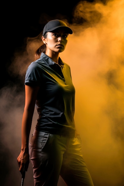 Portrait of golf player