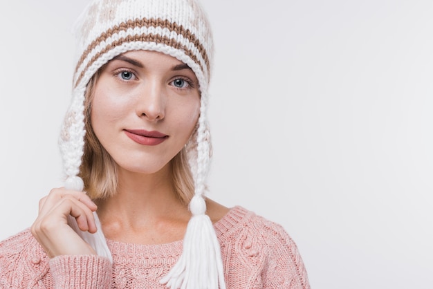 Portrait of gorgeous young woman