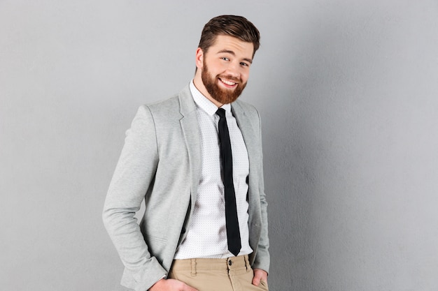 Portrait of a handsome businessman dressed in suit