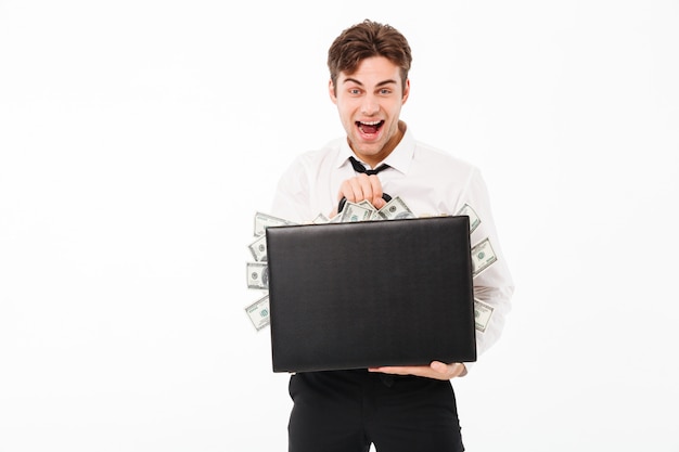 Portrait of a happy cheery businessman