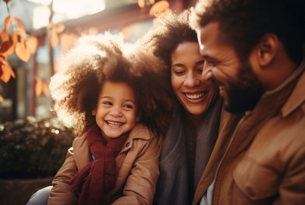 Portrait of happy loving family