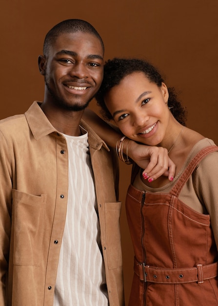 Free photo portrait of happy and smiley couple