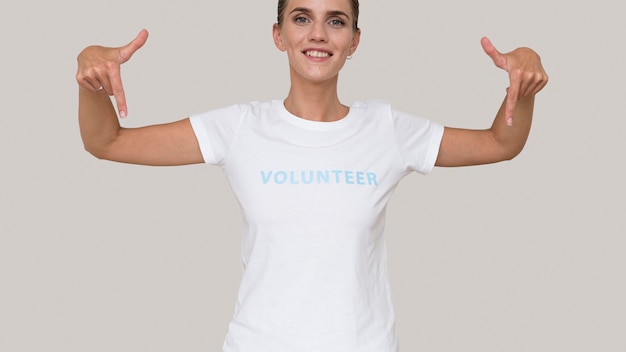 Free photo portrait of humanitarian volunteer