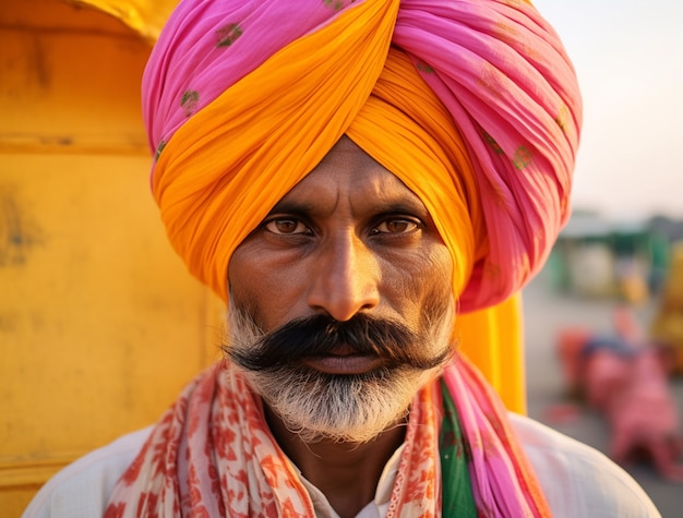 Free Photo portrait of indian man