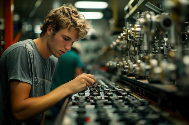 Portrait of male engineer working in the field for engineers day celebration