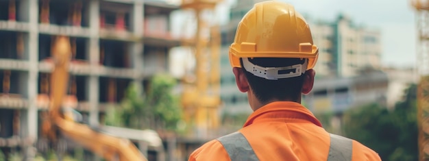 Portrait of male engineer working in the field for engineers day celebration