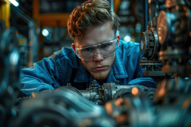 Portrait of male engineer working in the field for engineers day celebration