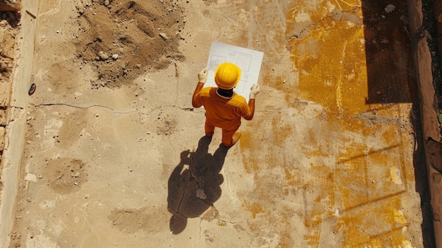 Portrait of male engineer working in the field for engineers day celebration