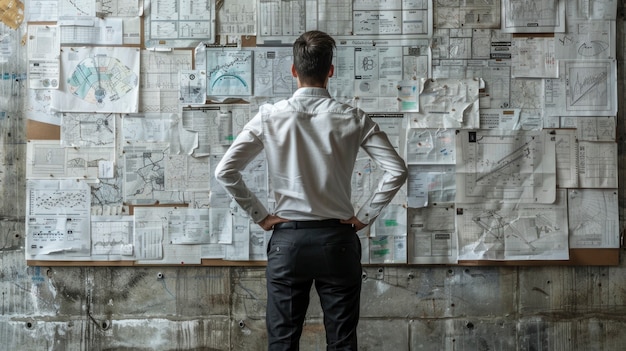 Free photo portrait of male engineer working in the field for engineers day celebration