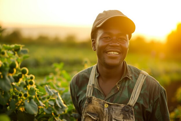 Portrait of man practicing his profession to celebrate international labour day