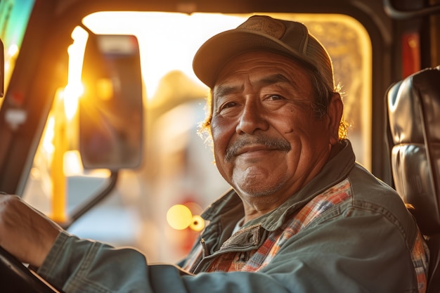 Portrait of man practicing his profession to celebrate international labour day