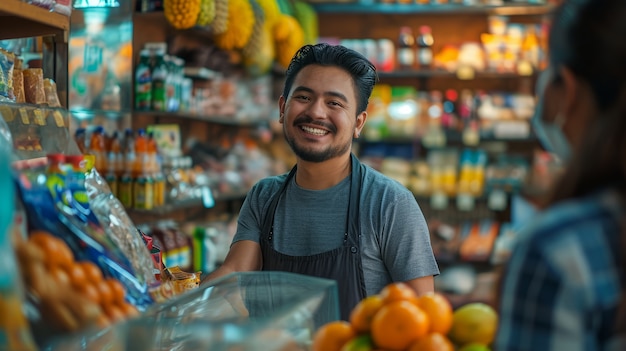 Portrait of man practicing his profession to celebrate international labour day