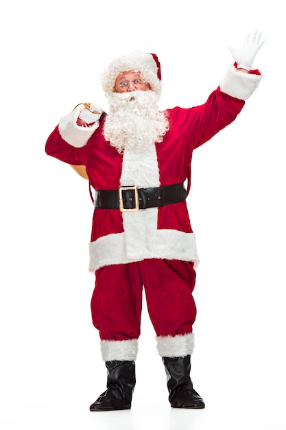 Portrait of Man in Santa Claus Costume