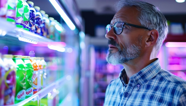 Free photo portrait of man shopping and buying consumer goods