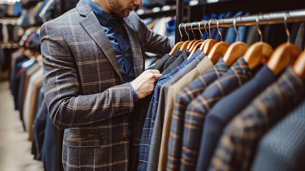 Free Photo portrait of man shopping and buying consumer goods