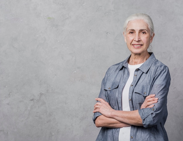 Portrait of mature woman smiling