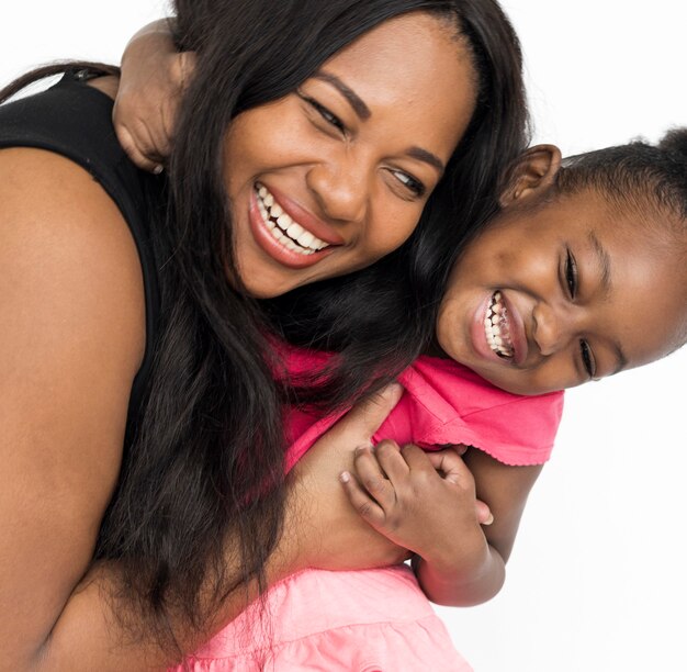 Portrait of a mother and her daughter