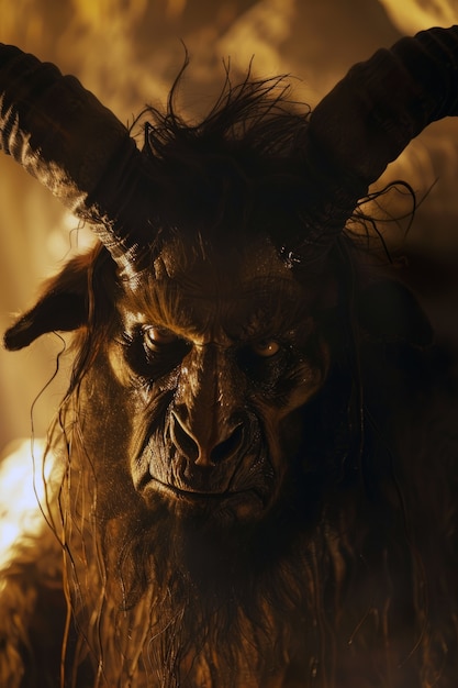 Free photo portrait of mythological minotaur