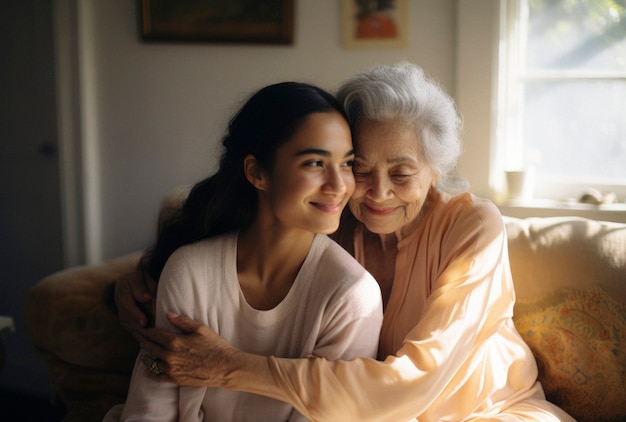 Portrait of people hugging each other in honor of hugging day celebration