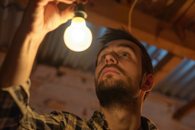 Free Photo portrait of person doing arts and crafts