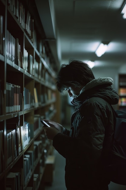 Free photo portrait of person suffering from cybersickness from using a tech device for too long