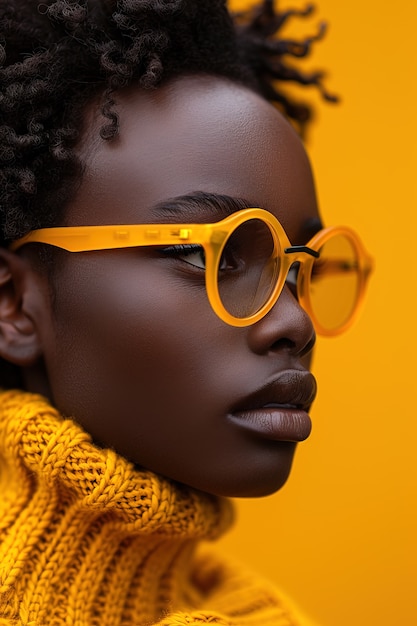 Portrait of person wearing yellow