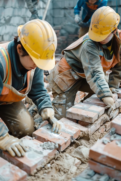 Free photo portrait of person working in the construction industry