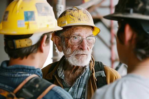 Free photo portrait of person working in the construction industry