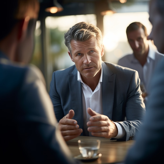 Free Photo portrait of professional business people working together