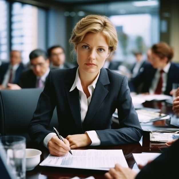 Free photo portrait of professional and elegant businesswoman