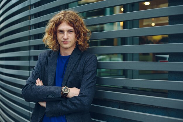 Portrait of red haired man 