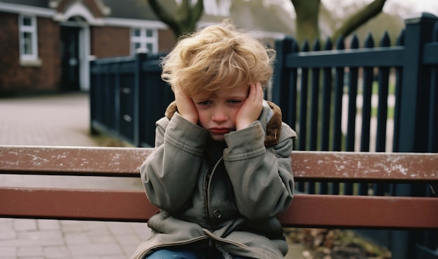 Free photo portrait of sad person