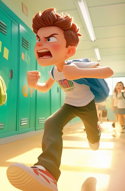 Free photo portrait of sad young student getting bullied at school