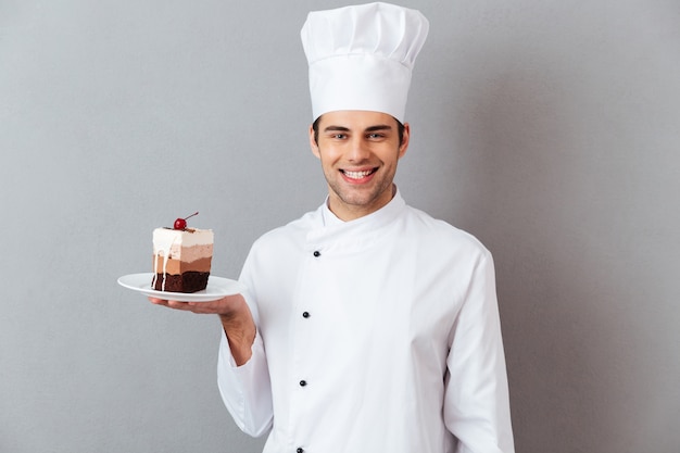 Portrait of a satisfied happy male chef