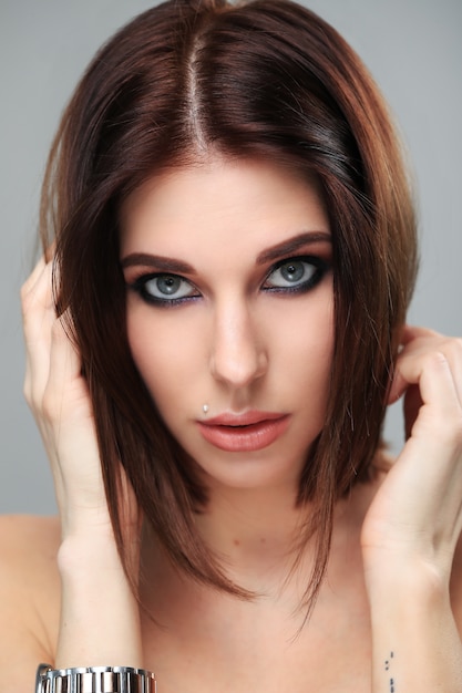 Portrait of sexy woman with makeup