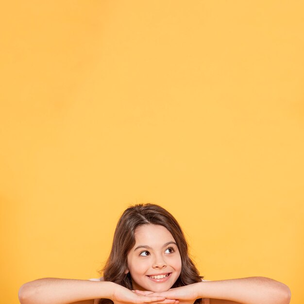 Portrait smiley girl