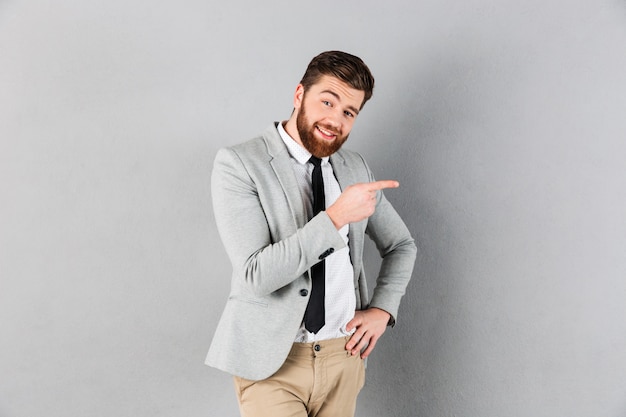 Portrait of a smiling businessman dressed in suit