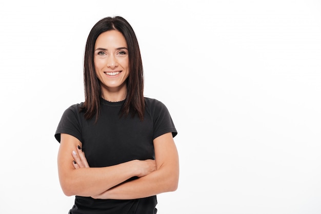 Portrait of a smiling casual woman