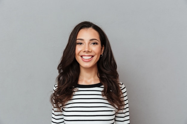 Portrait of a smiling girl standing