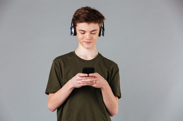 Portrait of a smiling male teenager