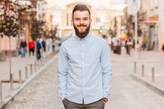 Portrait of a smiling young man