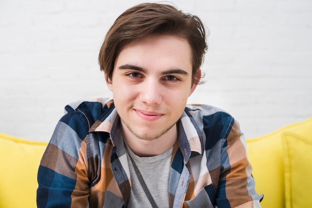 Portrait of teenage boy