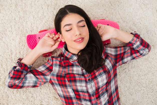 Portrait of teenage girl