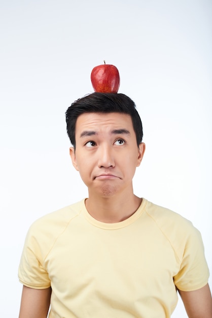 Portrait of Thoughtful Asian Man